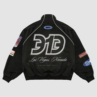 Men’s Black UFC 313 Asphalt Full-Zip Jacket Jacket unisex detail view 3 | Dash Racegear — Asphalt UFC 313 Jacket – Stylish Black Full-Zip for Everyday Wear
