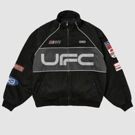 Men’s Black UFC 313 Asphalt Full-Zip Jacket Jacket unisex detail view 2 | Dash Racegear — Men’s UFC Asphalt Jacket – Black Full-Zip with a Bold UFC Look