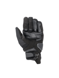 Alpinestars Smx-1 Drystar® Gloves, black waterproof short-cuff motorcycle road gloves with reinforced goat leather palms.