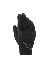 Alpinestars S-Max Drystar Gloves, gray and black anthracite waterproof short sport motorcycle gloves with knuckle protection.