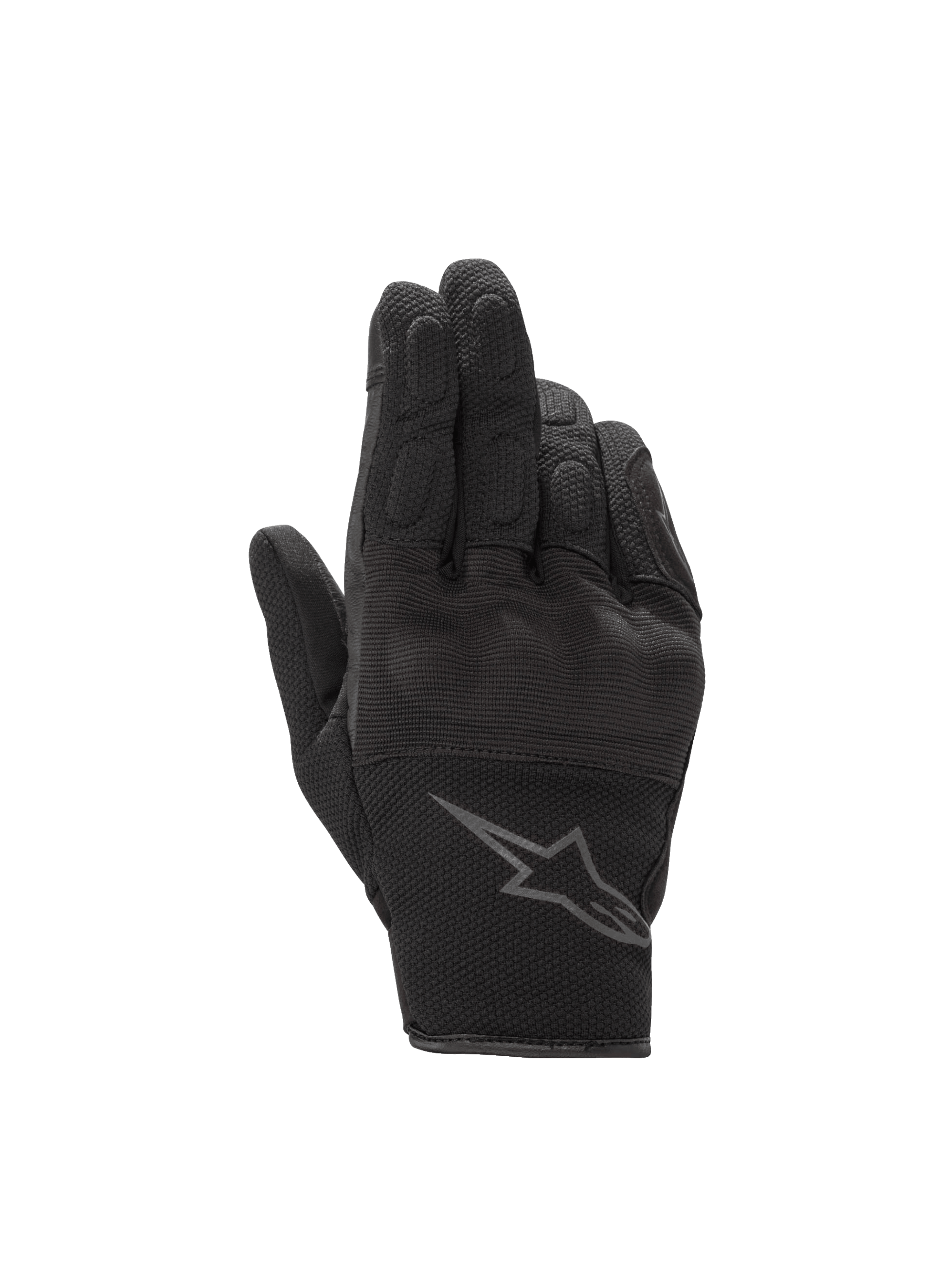 Alpinestars Stella S-Max Drystar Gloves, waterproof road gear, women's, black anthracite, leather and stretch mesh.