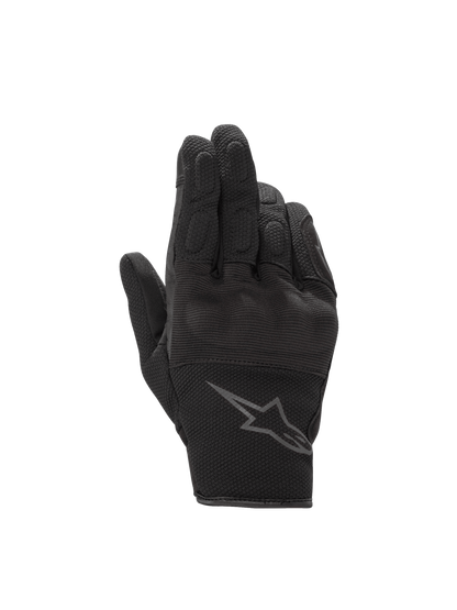 Alpinestars Stella S-Max Drystar Gloves, waterproof road gear, women's, black anthracite, leather and stretch mesh.