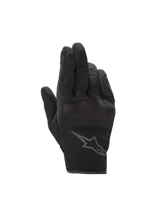 Alpinestars Stella S-Max Drystar Gloves, waterproof road gear, women's, black anthracite, leather and stretch mesh.