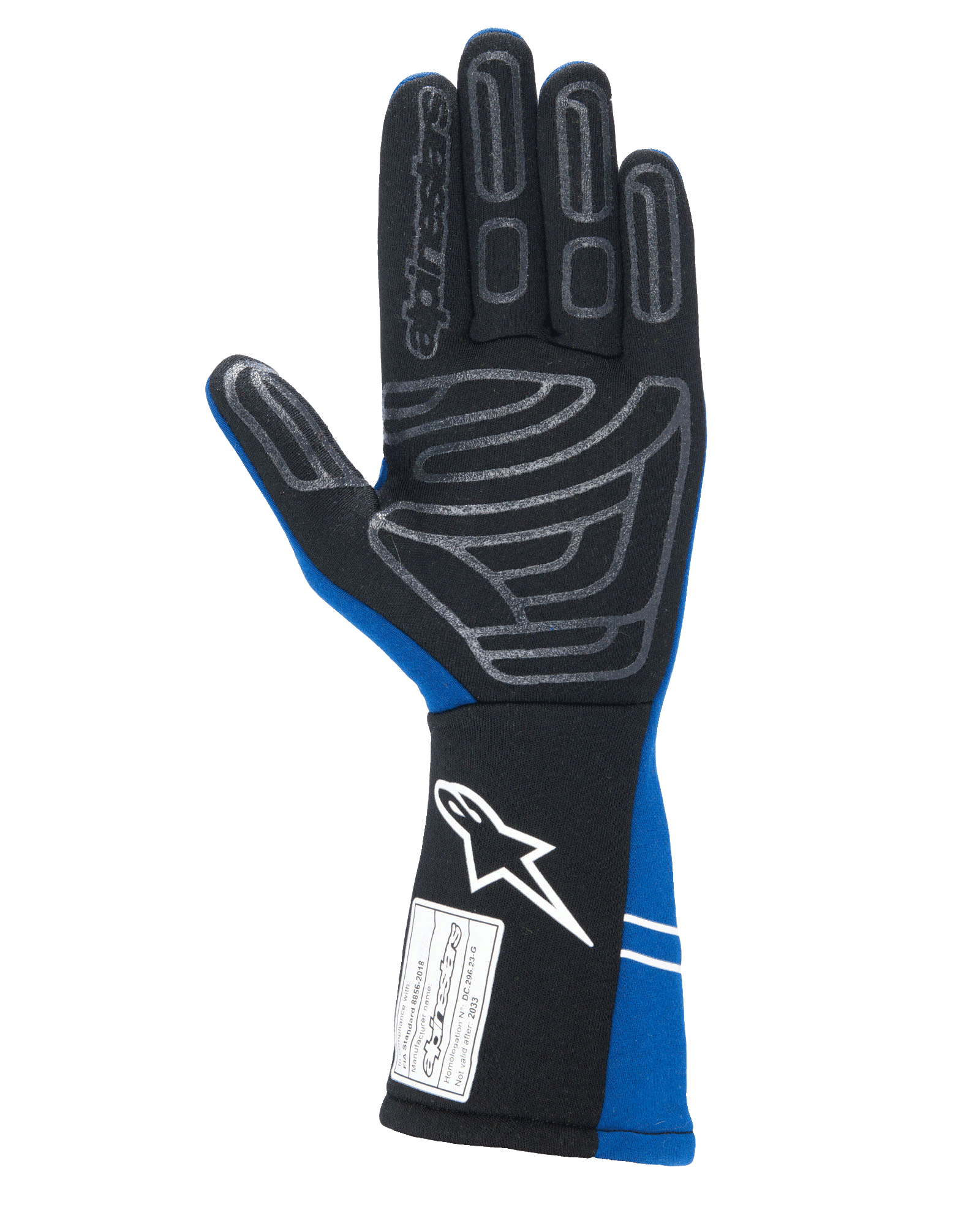 Alpinestars Tech-1 Start V4 Gloves FIA - Royal Blue palm view