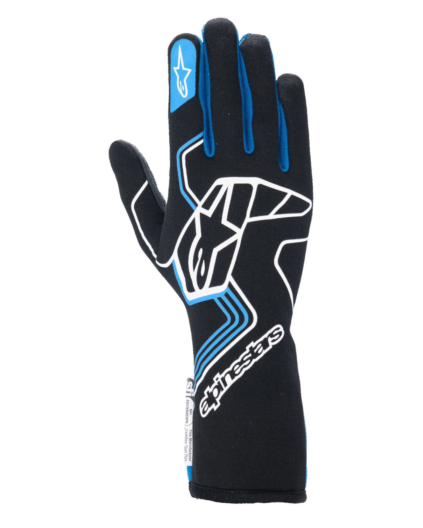 Alpinestars Tech-1 Race V4 Gloves - Black/Blue