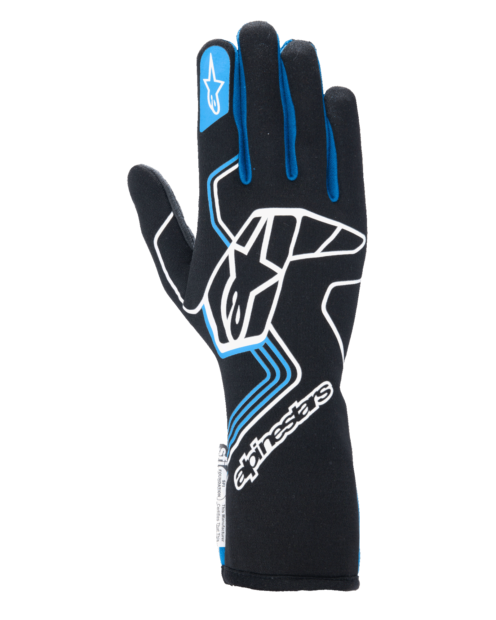 Alpinestars Tech-1 Race V4 Gloves - Black/Blue