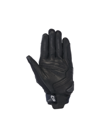 Alpinestars SP X 7 Gloves, Men's short cuff motorcycle racing gloves, black perforated leather with palm slider.