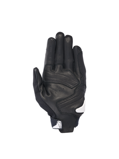 Alpinestars SP X 7 Gloves, Men's Motorcycle Sport Gloves, Black and White, perforated leather with sliders for road racing.