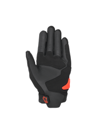 Alpinestars SP X 5 Air Gloves, men's motorcycle racing gloves, black and red fluo, perforated leather palm with TPU slider.
