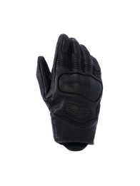 Alpinestars Mustang V3 Leather Gloves, Motorcycle Gloves, Black, perforated goat leather construction, integrated NUCLEON PLASMA knuckle protection, short cuff design for urban riding