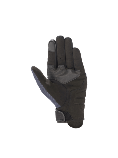 Alpinestars Copper Gloves, Blue and Black urban motorcycle gloves, synthetic suede palm with touchscreen compatibility.