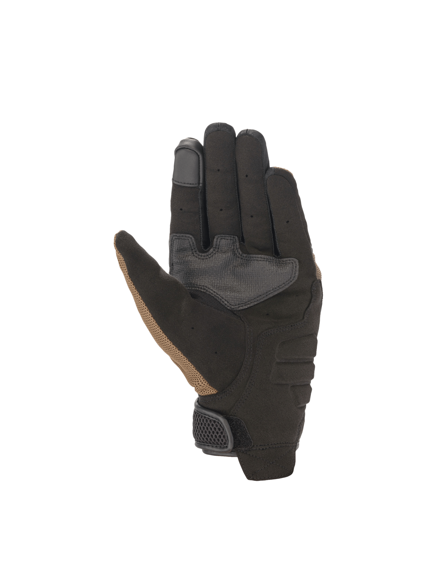 Alpinestars Copper Gloves, brown and black urban motorcycle gloves with reinforced suede palms and touchscreen fingertips.