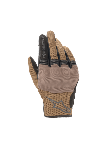 Alpinestars Copper Gloves in Teak brown, urban motorcycle gloves with breathable mesh and hard knuckle protection.