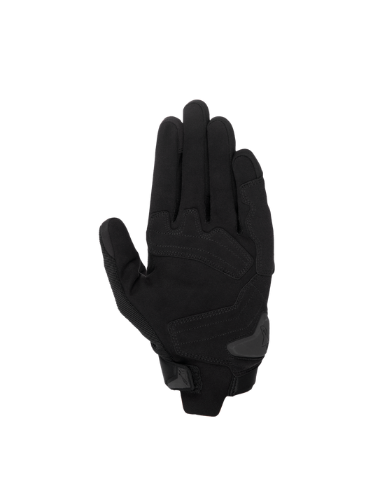 Alpinestars SP X 1 Gloves, Black motorcycle racing gloves with synthetic leather palm and TPR palm slider.