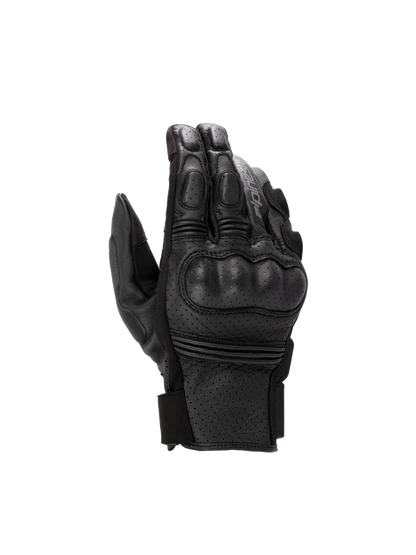 Alpinestars Phenom Leather Air Gloves, Black Men's Motorcycle Sport Gloves, Perforated Leather with Hard Knuckle Protection.