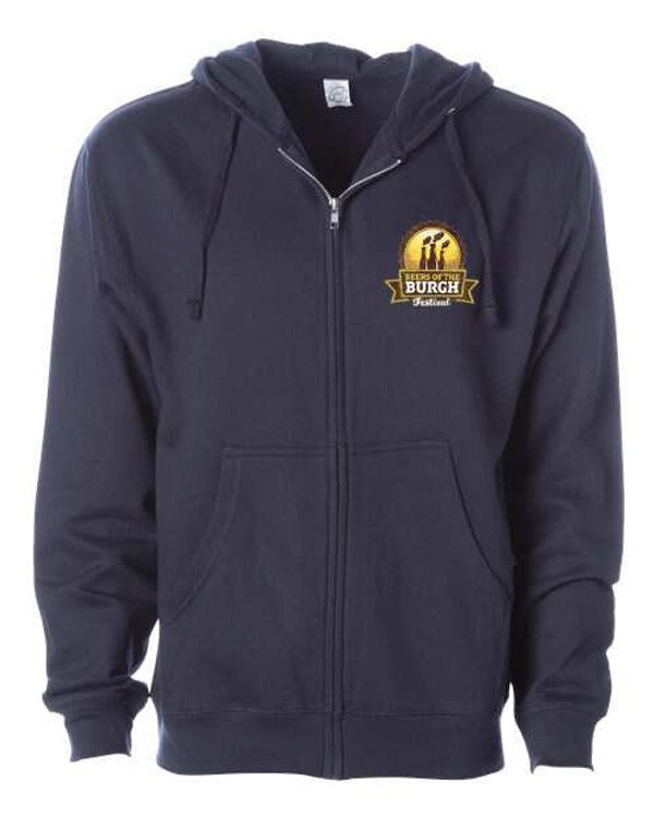 Beers of the Burgh Hoodie Hoodie unisex front product view | Dash Racegear — Beers of the Burgh Sweatshirt – Soft Hoodie for Beer Enthusiasts
