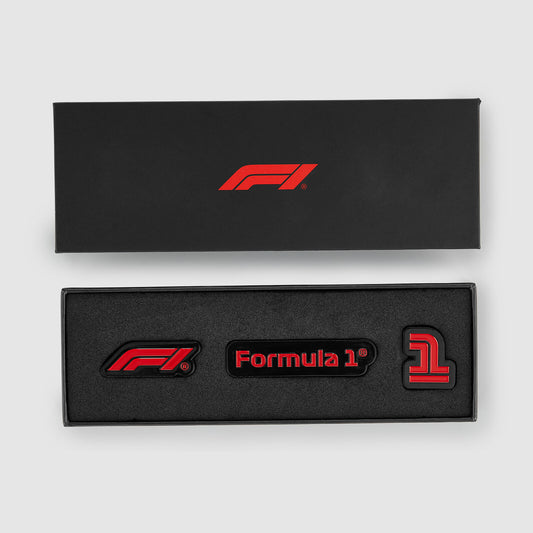 F1 FW PIN BADGES 3PCK - silver