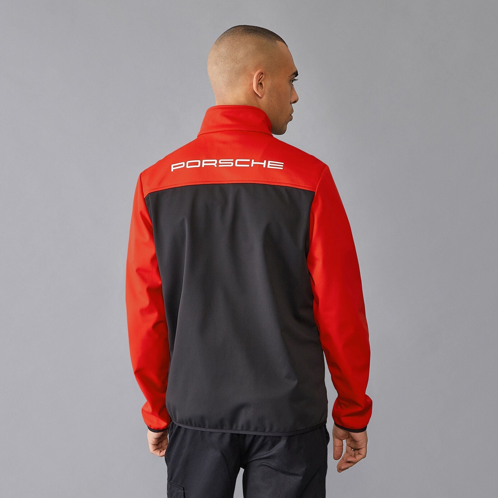 PORSCHE FW MENS SOFTSHELL - black