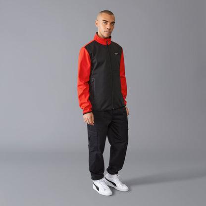 PORSCHE FW MENS SOFTSHELL - black