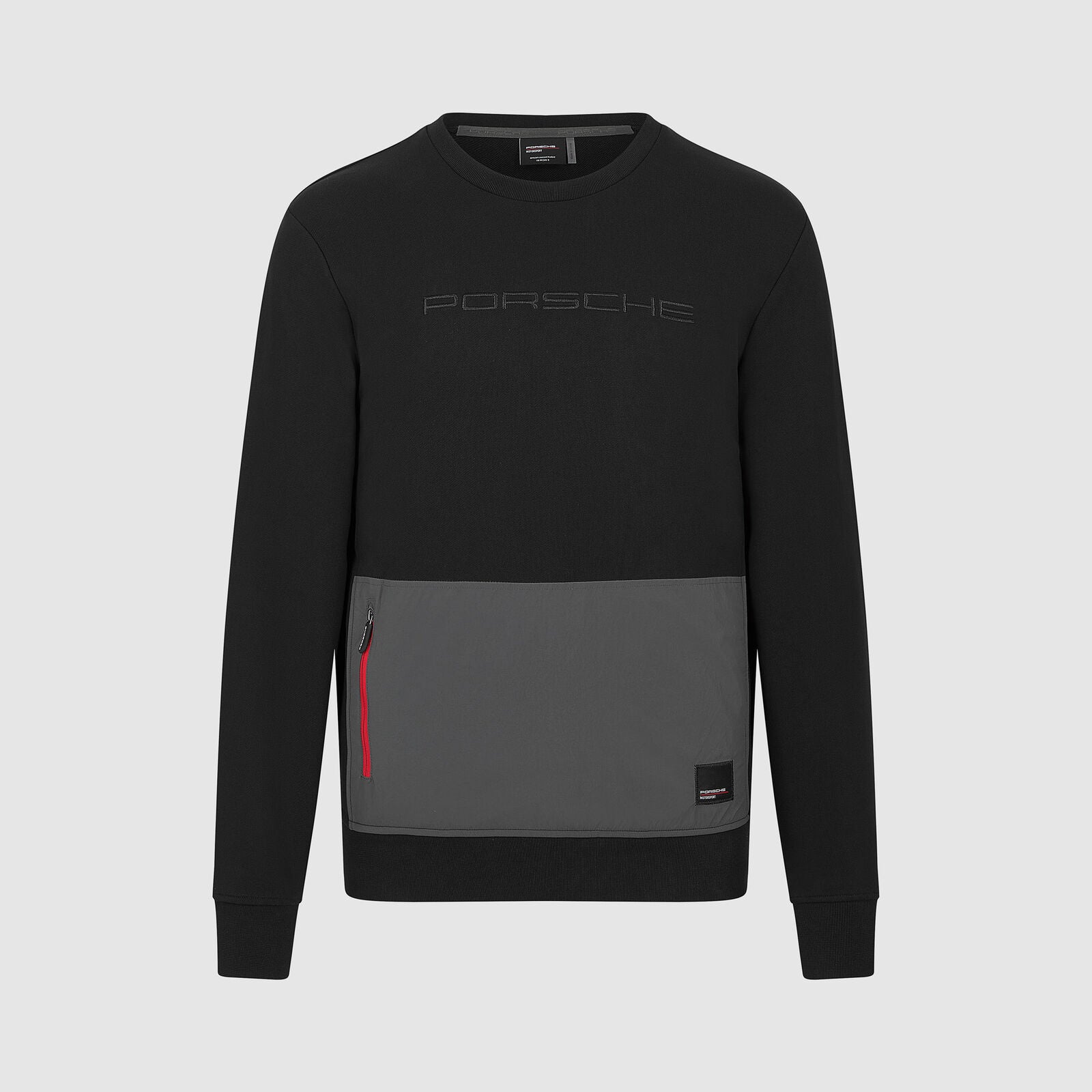 PORSCHE FW UTILITY CREW SWEAT - black