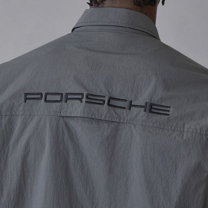 PORSCHE FW MENS UTILITY OVERSHIRT - grey