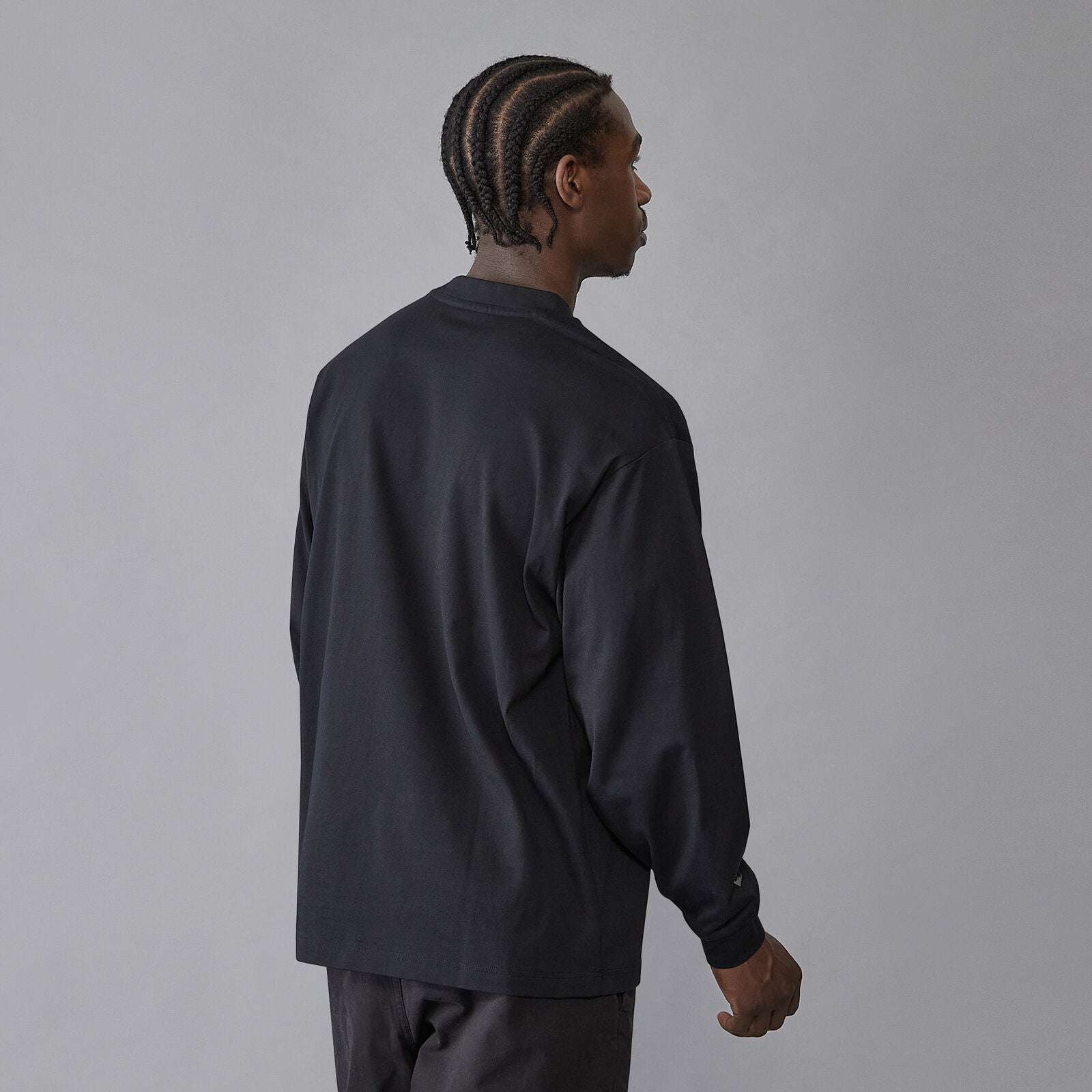 PORSCHE FW MENS UTILITY LS TEE - black