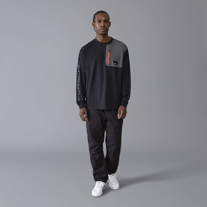 PORSCHE FW MENS UTILITY LS TEE - black