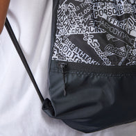 PORSCHE FW QUOTED AOP PULL BAG - black