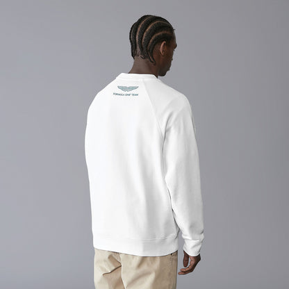AMF1 FW LOGO CREW SWEAT - white