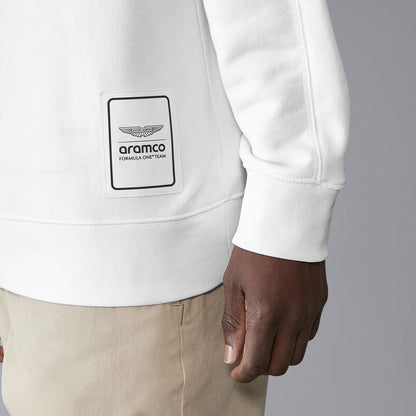 AMF1 FW LOGO CREW SWEAT - white