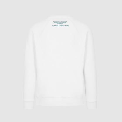 AMF1 FW LOGO CREW SWEAT - white