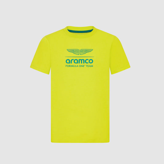 AMF1 FW KIDS LOGO TEE - lime