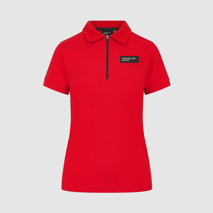 PORSCHE FW WOMENS POLO - red