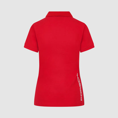 PORSCHE FW WOMENS POLO - red