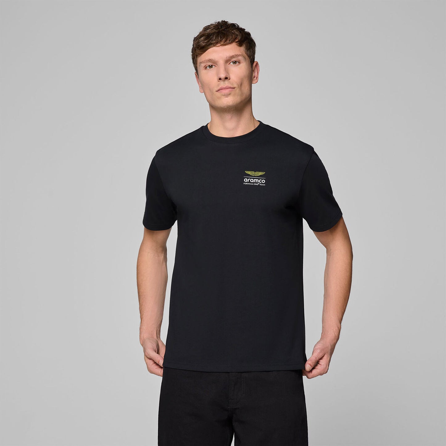 AMF1 FW MENS WIREFRAME GRAPHIC TEE - black