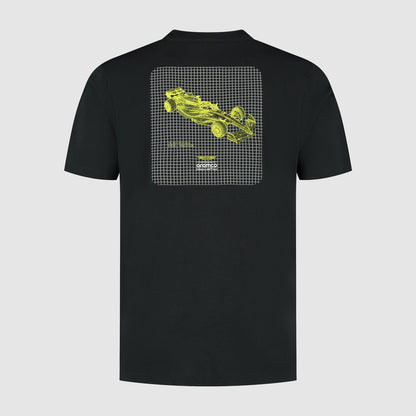 AMF1 FW MENS WIREFRAME GRAPHIC TEE - black