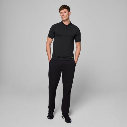 AMF1 FW MENS SEAMLESS POLO - black