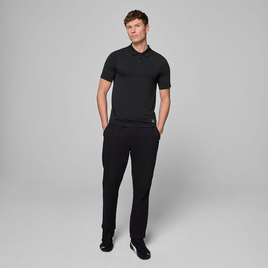 AMF1 FW MENS SEAMLESS POLO - black