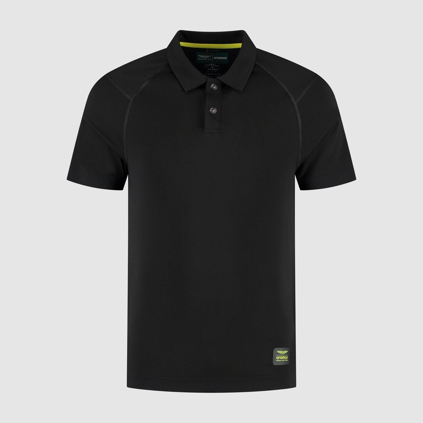 AMF1 FW MENS SEAMLESS POLO - black