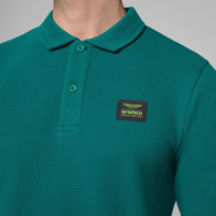 AMF1 FW MENS TECH WAFFLE POLO - green