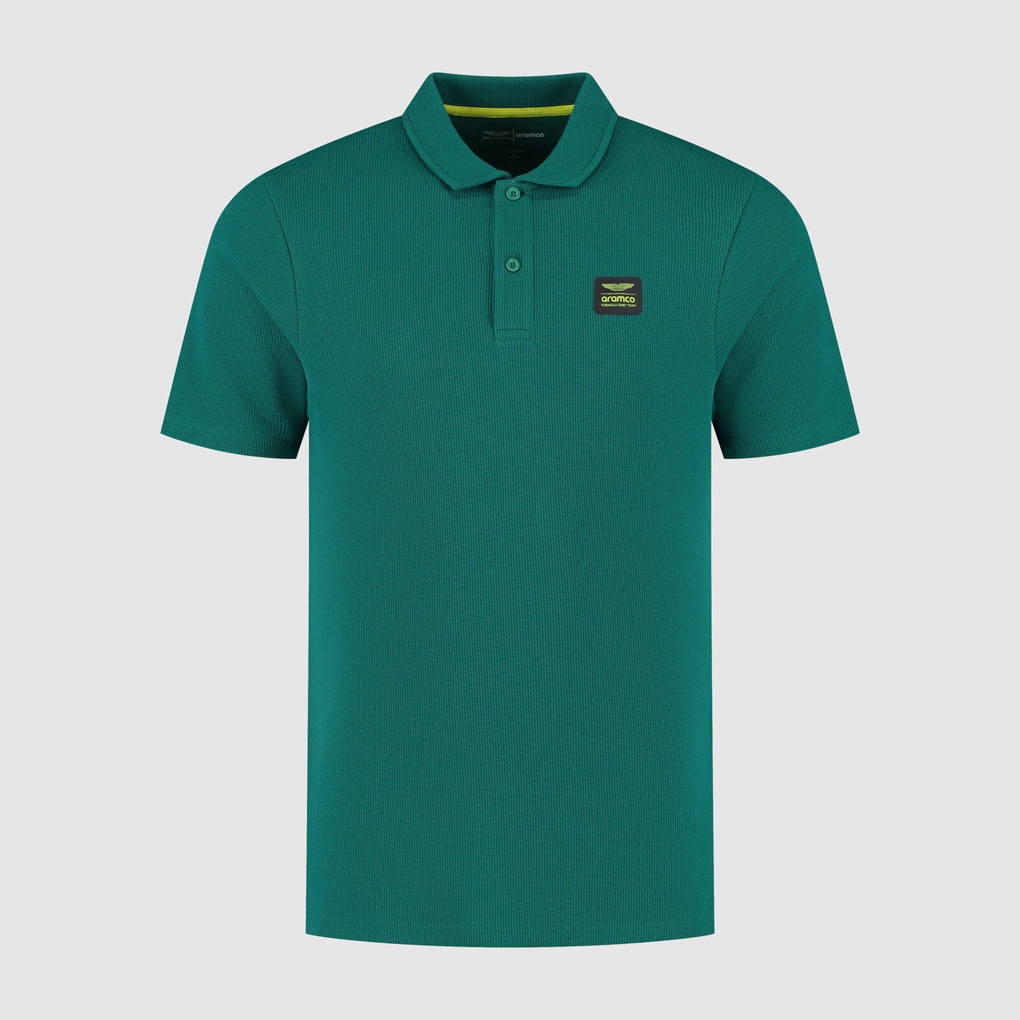AMF1 FW MENS TECH WAFFLE POLO - green