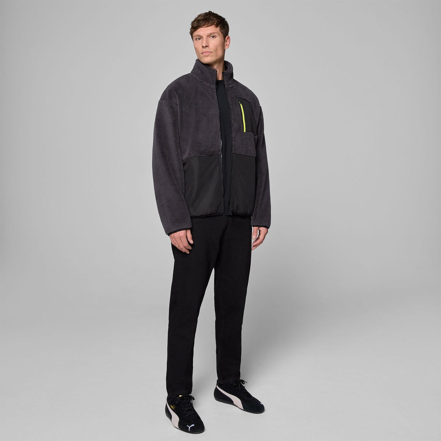 AMF1 FW TECH SHERPA JACKET - black
