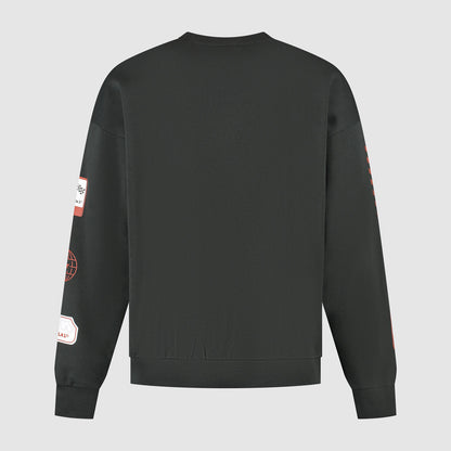 F1 FW HERITAGE GRAPHIC CREW SWEAT - black