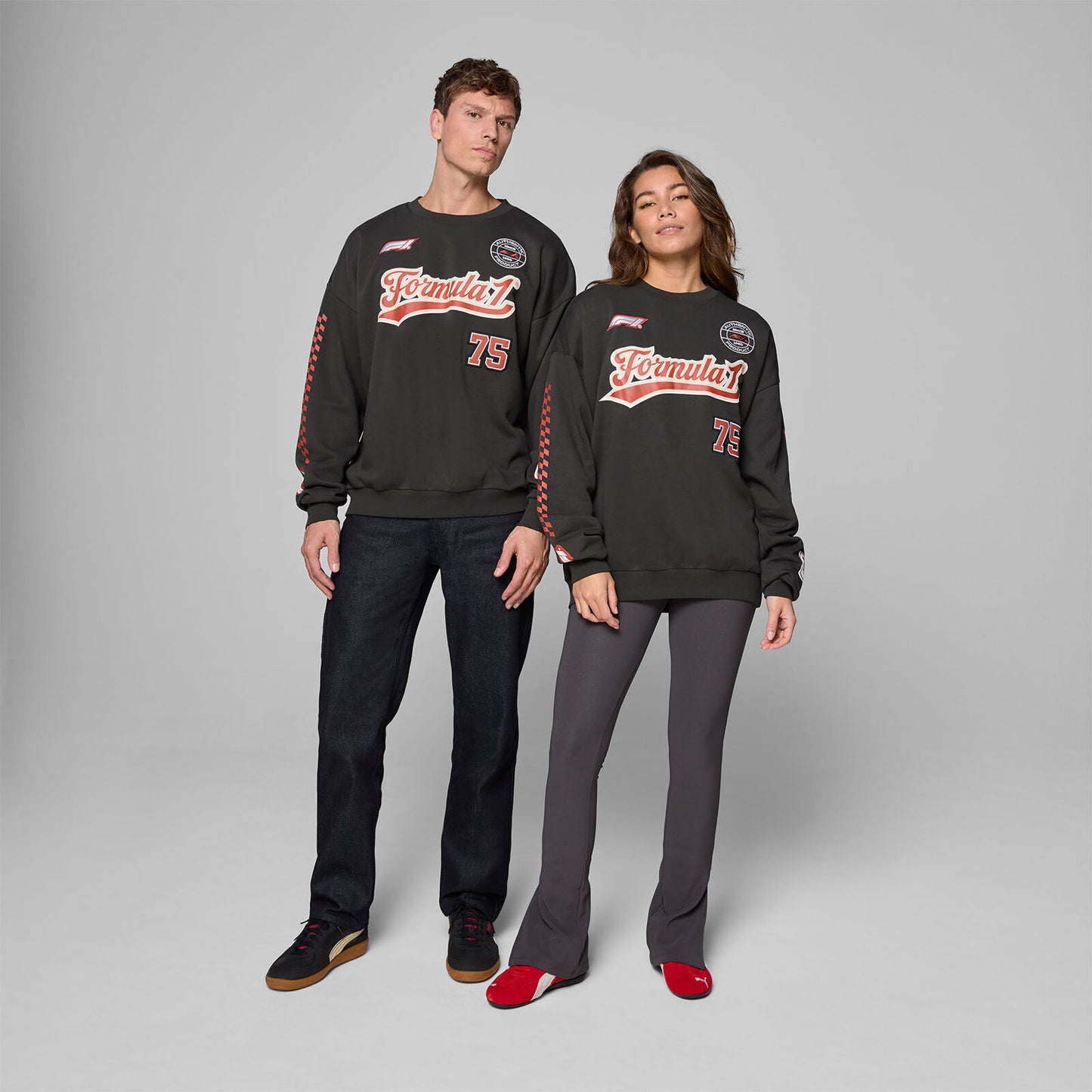 F1 FW HERITAGE GRAPHIC CREW SWEAT - black