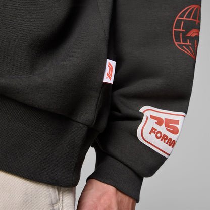 F1 FW HERITAGE GRAPHIC CREW SWEAT - black