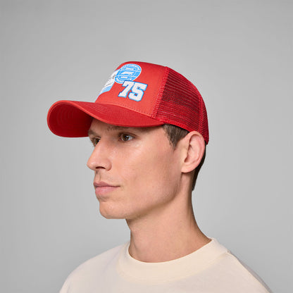 F1 FW HERITAGE TRUCKER CAP - red