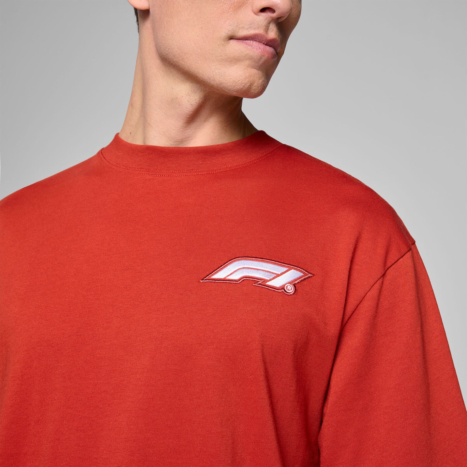 F1 FW HERITAGE LOGO TEE - red
