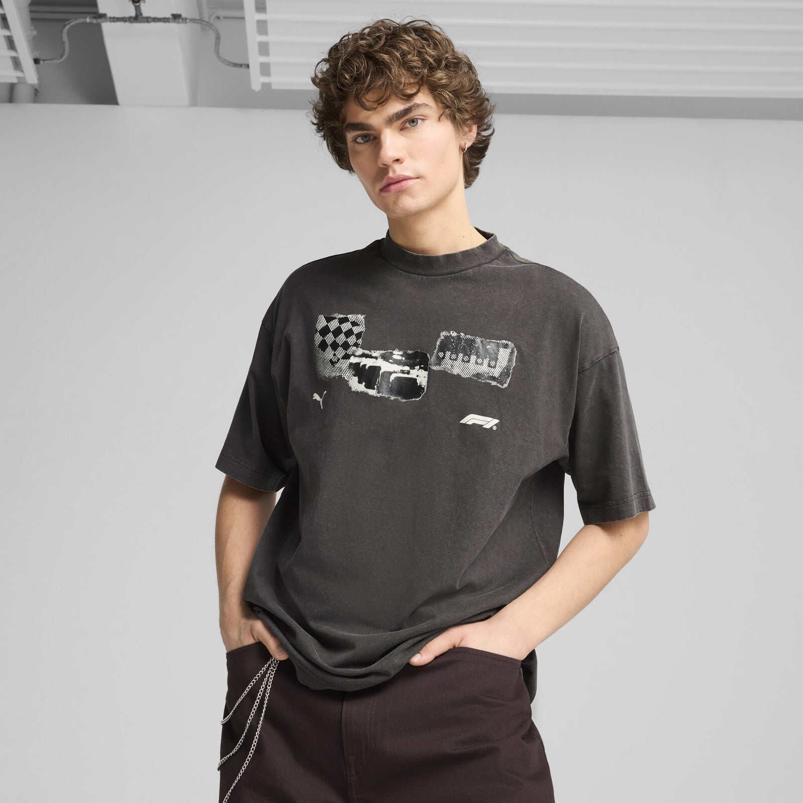 F1 LS GRAPHIC TEE - black
