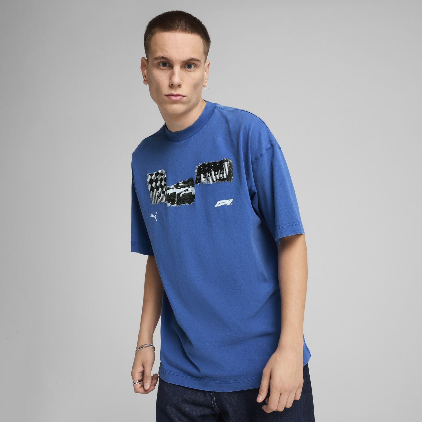 F1 LS GRAPHIC TEE - blue