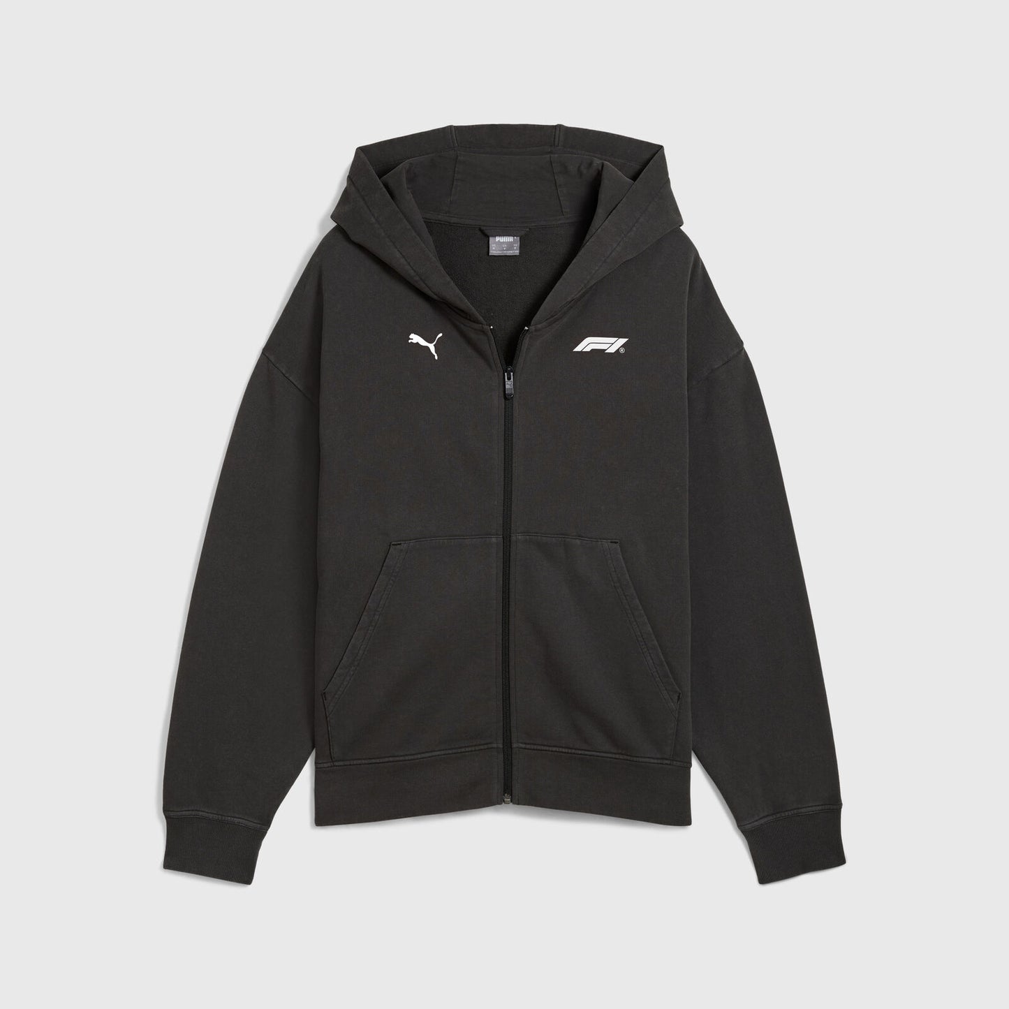 F1 LS GRAPHIC FULL ZIP HOODIE - black